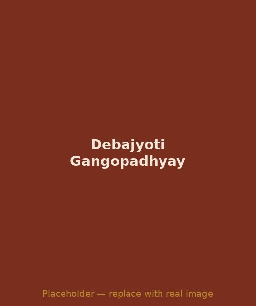 Portrait of Debajyoti Gangopadhyay, author and professor at Nalanda University