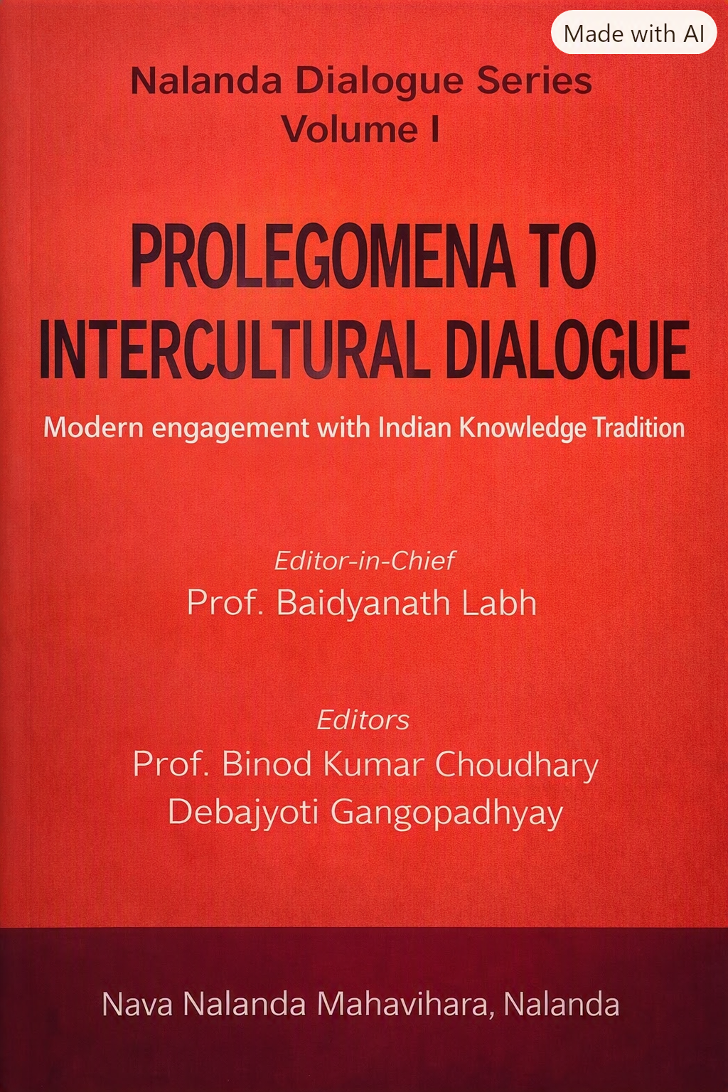 Cover of Prolegomena to Intercultural Dialogue by Debajyoti Gangopadhyay